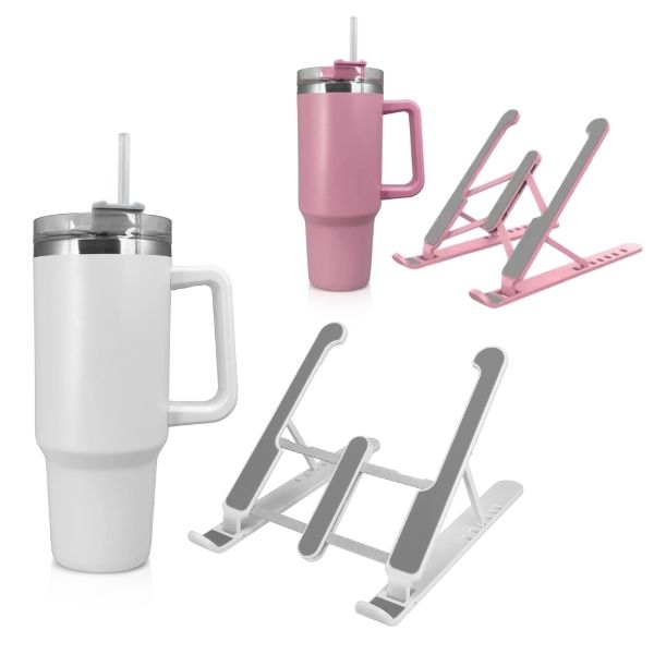 סט הכולל: 
כוס נירוסטה תרמית עם קשית ML1.2 + 
מעמד שולחני מתקפל למחשב נייד.